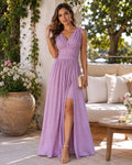 Rochie lungă  Lila din Lurex cu Sclipici